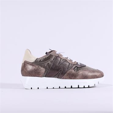 Wonders Odisei Nylon Bungee Trainer - Beige Bronze